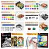 image106 PCS Art Supplies Sketching Kit Pro Drawing Pencils with 3Color Sketchbook Coloring Book Colored Graphite Charcoal Watercolor ampamp Metallic Pencils Drawing Supplies Gifts for Artists Adults KidsPurple