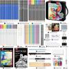 image106 PCS Art Supplies Sketching Kit Pro Drawing Pencils with 3Color Sketchbook Coloring Book Colored Graphite Charcoal Watercolor ampamp Metallic Pencils Drawing Supplies Gifts for Artists Adults KidsBlack