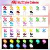 image52 Pcs Acrylic Paint Set  36 Colors 2oz60ml with 12 Brushes 2 Knives ampamp Palette  Rich Pigments for Adults Kids Artists ampamp Beginners  Painting on Halloween Pumpkin Canvas Ceramic Rock WoodMixed
