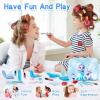 imageKids Washable Makeup Girls Toys with Princess Case Kids Makeup Kit for Girl Real Girl Makeup Sets for Toddler Kids Christmas Birthday Gifts Toys for 3 4 5 6 7 812 Year Old GirlsIce and Snow