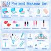 imageKids Washable Makeup Girls Toys with Princess Case Kids Makeup Kit for Girl Real Girl Makeup Sets for Toddler Kids Christmas Birthday Gifts Toys for 3 4 5 6 7 812 Year Old GirlsIce and Snow