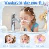 imageKids Washable Makeup Girls Toys with Princess Case Kids Makeup Kit for Girl Real Girl Makeup Sets for Toddler Kids Christmas Birthday Gifts Toys for 3 4 5 6 7 812 Year Old GirlsIce and Snow