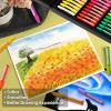 imageOil Pastels 100 Pieces Deluxe Wooden Pastels Art Supplies Set with Blessing 3Color Sketch Pad Included Creative Gift Box for Kids Artists Adults Beginners  Being Happy Never Goes Out of Style