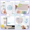 imageTransparent Sticky Notes 1500 Sheets Clear Sticky Notes Pads with Pen Waterproof SelfStick Translucent Sticky Notes Tabs for Bible Study Annotation Books Journaling Office School Supplies2001