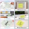 imageTransparent Sticky Notes 1500 Sheets Clear Sticky Notes Pads with Pen Waterproof SelfStick Translucent Sticky Notes Tabs for Bible Study Annotation Books Journaling Office School Supplies2001
