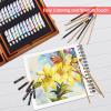 imageVigorFun Art Supplies 170Piece Deluxe Wooden Art Set Crafts Kit with Oil Pastels Colored Pencils Watercolor Paint Acrylic Paint Oil Paint Creative Gift for Kids Teens Beginners Girls Boys
