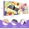 imageVigorFun Art Supplies 240Piece Drawing Art Kit Gifts for Kids Girls Boys Teens Art Set Crafts Case with Double Sided Trifold Easel Includes Sketch Pads Crayons Colored Pencils PinkPurple