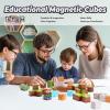 imageVigorFun Magnetic Blocks Courtyard Magnet World Building Set STEM Montessori Sensory Toys for Toddlers Boys Girls Birthday Gifts Construction Toys for 3 4 5 6 7 8 Year Old KidsForest