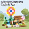 imageVigorFun Magnetic Blocks Courtyard Magnet World Building Set STEM Montessori Sensory Toys for Toddlers Boys Girls Birthday Gifts Construction Toys for 3 4 5 6 7 8 Year Old KidsForest