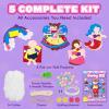 imageVigorFun Sewing Kit for Kids Beginner Arts and Crafts Make DIY Projects of Fairy Tale World Felt Sewing Craft Kits Educational Toys Birthday Christmas Gifts for Girls Kids Age 6781012Purple