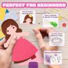 imageVigorFun Sewing Kit for Kids Beginner Arts and Crafts Make DIY Projects of Fairy Tale World Felt Sewing Craft Kits Educational Toys Birthday Christmas Gifts for Girls Kids Age 6781012Purple