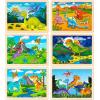 imageWooden Dinosaur Puzzles for Kids Ages 35 with Gift Case 6 Packs Toddler Jigsaw Puzzles 24 Pcs Preschool Learning Educational Brain Teaser Boards Toys for 3 4 5 6 Year Old Boys Girls