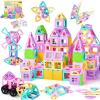 image102 PCS Magnetic Tiles Set Magnet Building Blocks Set with Car for Kids Ages 3 STEM Educational Montessori Learning Construction Toys for 3 4 5 6 7 8  Year Old Toddlers Boys Girls Birthday Gifts102 PCS