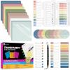 imageTransparent Sticky Notes 1500 Sheets Clear Sticky Notes Pads with Pen Waterproof SelfStick Translucent Sticky Notes Tabs for Bible Study Annotation Books Journaling Office School Supplies2001