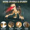 imageDinosaur Toys for Kids 357 with Stickers Remote Control Dinosaur Toys with 3D Eyes Shaking Head Roaring Sounds Demo Function Realistic Jurassic Toy for 3 4 5 6 7 8 Year Old Boys Gifts BrownBrown