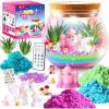 imageMermaid Terrarium Kit for Kids  Creative LED Night Light Gifts for Girls Birthday Age 3 DIY Arts ampamp Crafts Light Up Kit Mermaids Toys for Kids 4 5 6 7 8 9 10 Year OldUnicorn