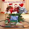 imageTrain Set with Gift Case and Remote Control Train Toys with Smoke Light and Sound Christmas Train Sets for Around The Tree Toy Train Set for 3 4 5 6 7 8 Years Old Boys Toddlers Gifts