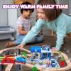 image102Piece Wooden Train Set for Kids Ages 38  Expandable ampamp Customizable Track  Safe NonToxic STEM Toy Gift for Toddlers ampamp Children  Compatible with Major Brands
