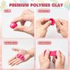 image139 PCS Polymer Clay Kit with Sculpting Tools and Accessories 58 Colors NonToxic Modeling Clay for Kids DIY Oven Bake Clay Arts and Crafts Gift Set for Kids Adults and Beginners