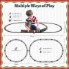 imageTrain Set with More Tracks ampamp Carriages Luxury Train Toys with Smoke Light and Sound Christmas Train Sets for Around The Tree Toy Train Set for 3 4 5 6 7 8 Years Old Boys Toddlers GiftsLuxury