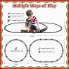 imageTrain Set with More Tracks ampamp Carriages Luxury Train Toys with Smoke Light and Sound Christmas Train Sets for Around The Tree Toy Train Set for 3 4 5 6 7 8 Years Old Boys Toddlers GiftsHighEnd