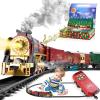 imageTrain Set with More Tracks ampamp Carriages Luxury Train Toys with Smoke Light and Sound Christmas Train Sets for Around The Tree Toy Train Set for 3 4 5 6 7 8 Years Old Boys Toddlers GiftsHighEnd