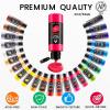 image40 PCS Acrylic Paint Set  24 Colors 2oz60ml with Brushes Knives amp Palette  Rich Pigments Gifts for Adults Artists amp Beginners  Painting on Canvas Ceramic Rock WoodClassic