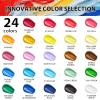 image40 PCS Acrylic Paint Set  24 Colors 2oz60ml with Brushes Knives amp Palette  Rich Pigments Gifts for Adults Artists amp Beginners  Painting on Canvas Ceramic Rock WoodClassic