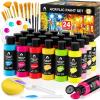 image40 PCS Acrylic Paint Set  24 Colors 2oz60ml with Brushes Knives amp Palette  Rich Pigments Gifts for Adults Artists amp Beginners  Painting on Canvas Ceramic Rock WoodClassic