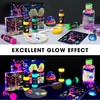 image:imageVigorFun 26 Pcs Glow in the Dark Acrylic Paint Set with 12 Brushes 2 Knives amp Palette 10 Colors 2oz60ml  for Adults Artists amp Beginners  Arts and Crafts Painting KitMultiple colors