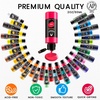 image:imageVigorFun 26 Pcs Glow in the Dark Acrylic Paint Set with 12 Brushes 2 Knives amp Palette 10 Colors 2oz60ml  for Adults Artists amp Beginners  Arts and Crafts Painting KitClassic