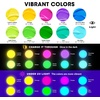 image:imageVigorFun 26 Pcs Glow in the Dark Acrylic Paint Set with 12 Brushes 2 Knives amp Palette 10 Colors 2oz60ml  for Adults Artists amp Beginners  Arts and Crafts Painting KitMultiple colors
